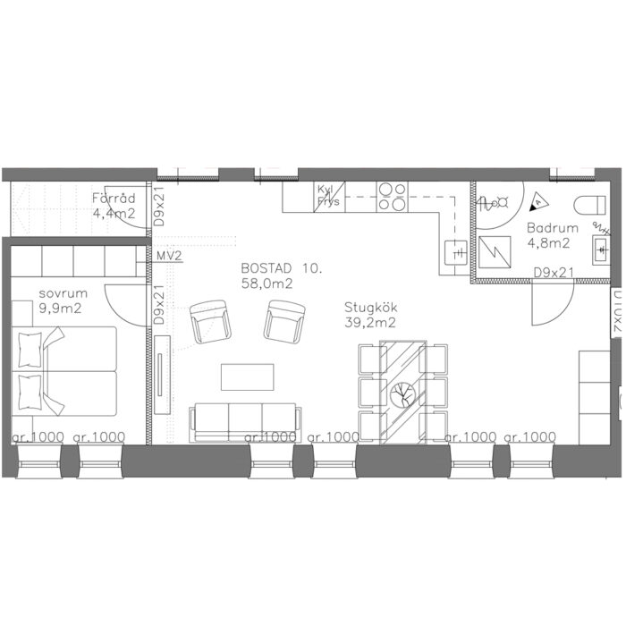 Bostad 10  |  58m2