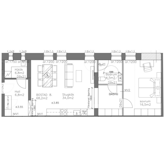 Bostad 8  |  68,2m2